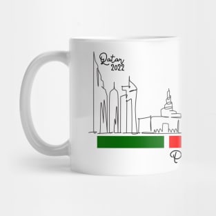 Doha Skyline - Qatar 2022 - Portugal Mug